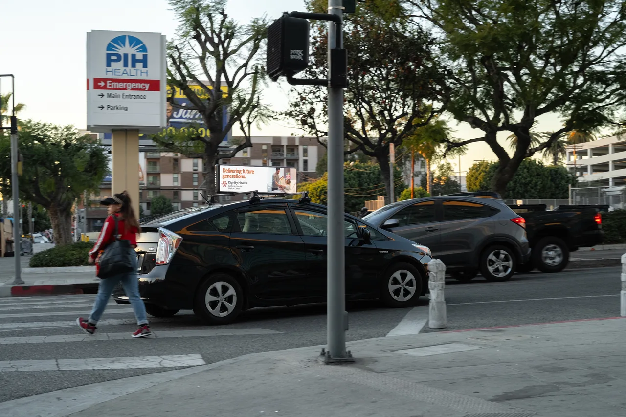 Digital screen carrying a DignityHealth campaign in Los Angeles