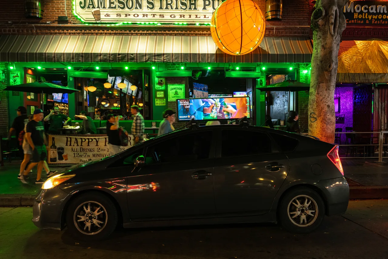 Digital screen carrying a Heineken campaign in Los Angeles