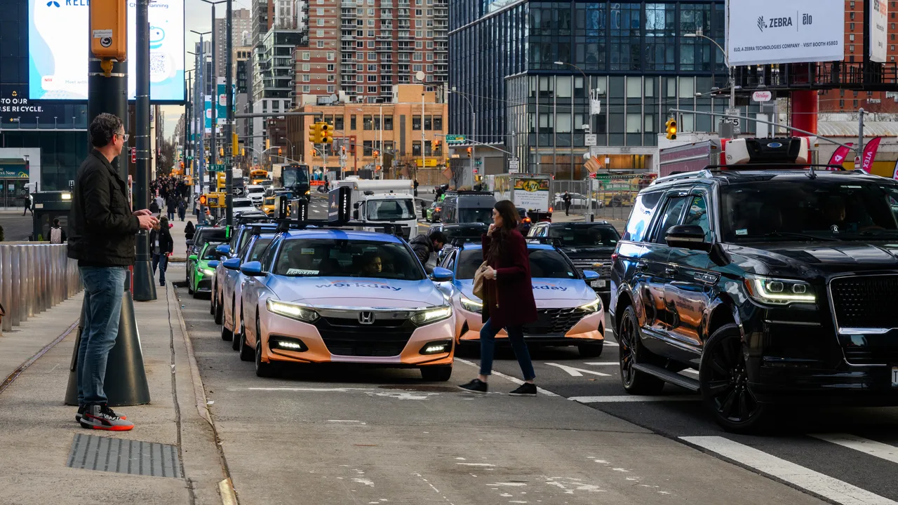 Digital screen carrying a Workday campaign in New York