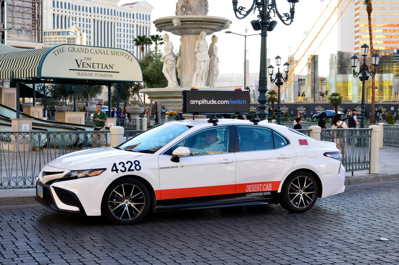 Digital screen carrying a Amplitude campaign in Las Vegas