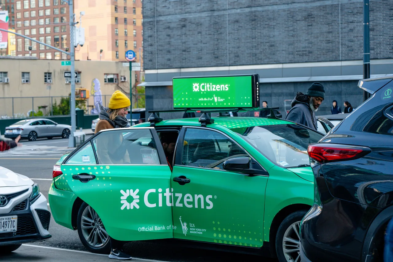Citizens campaign on a vehicle wrap in New York, 2023