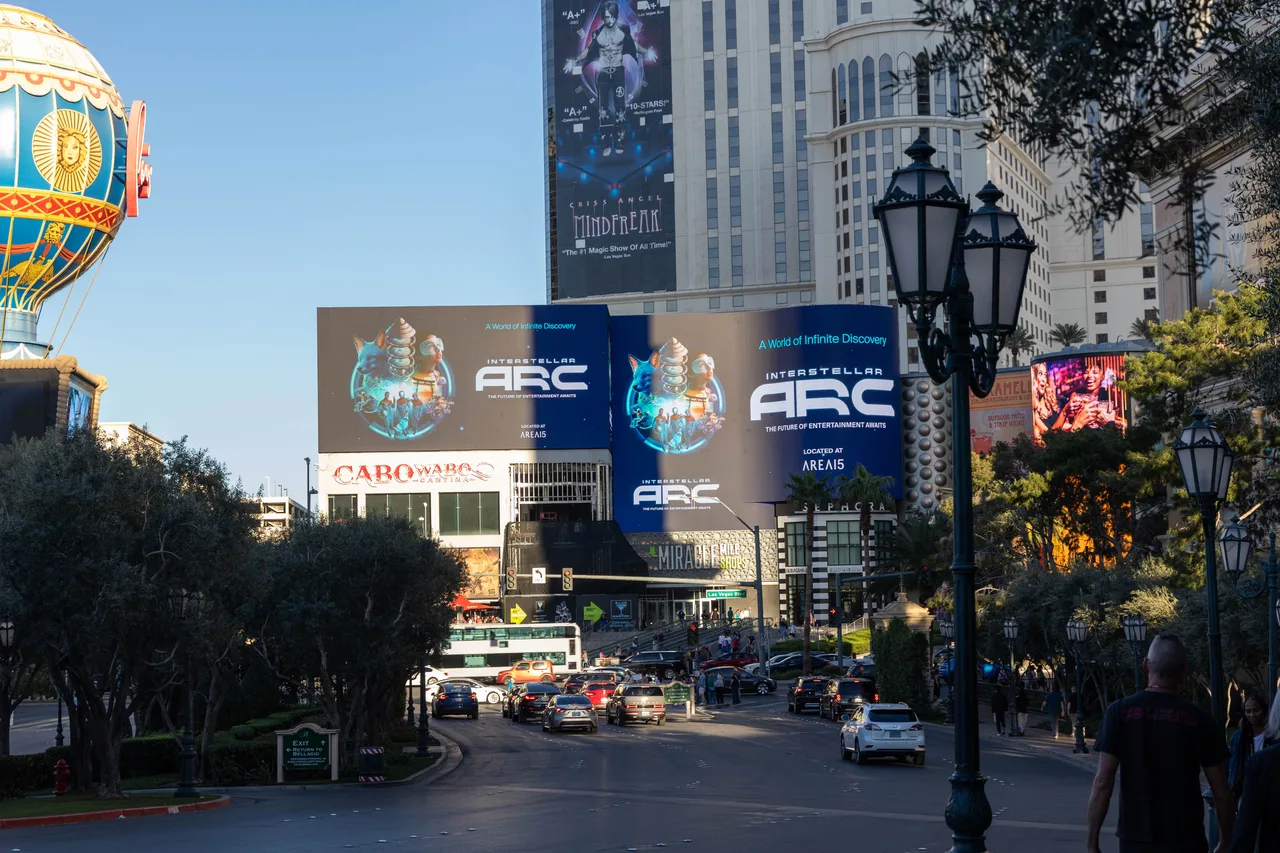 Arc campaign on a spectacular in Las Vegas, 2026
