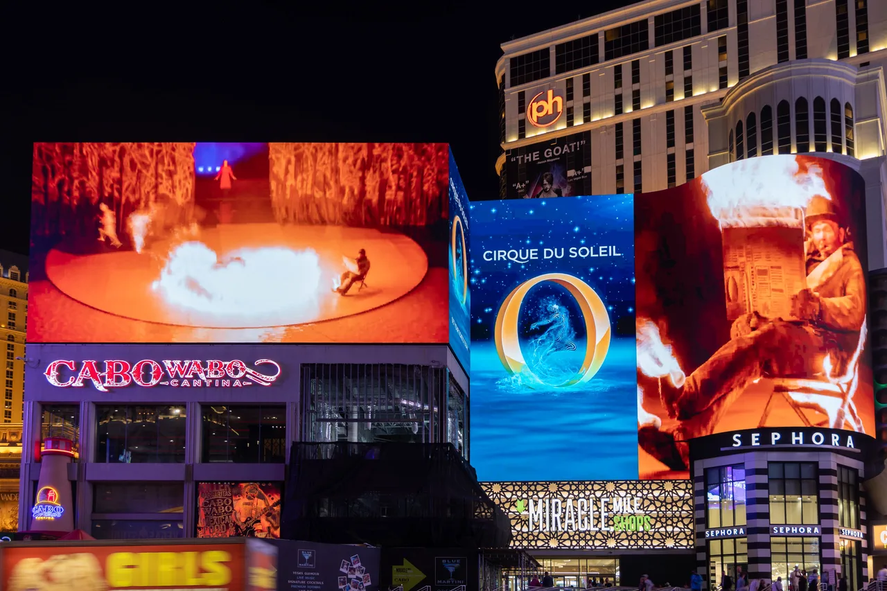CirqueduSoleil campaign on a spectacular in Las Vegas, 2026