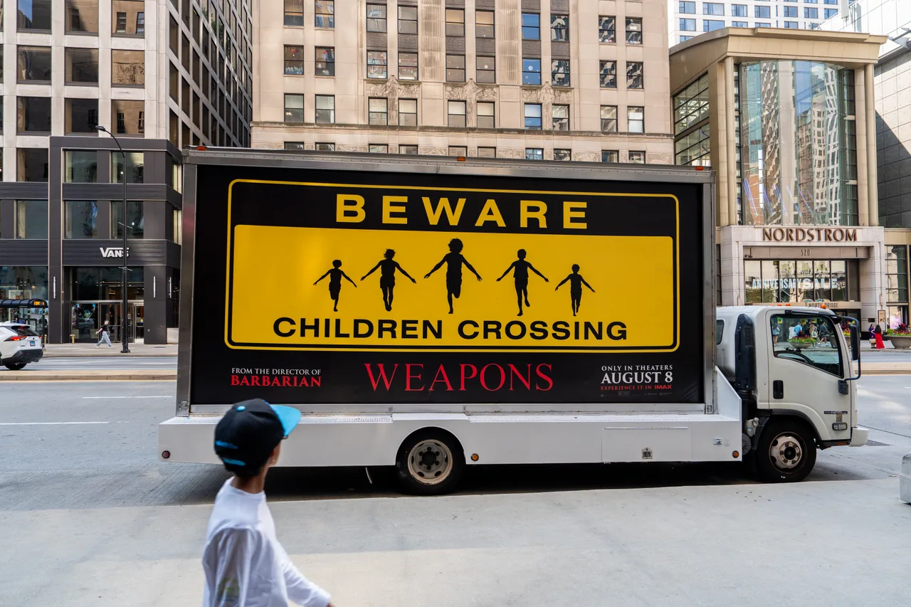 LED truck carrying a lollapalooza campaign in Chicago