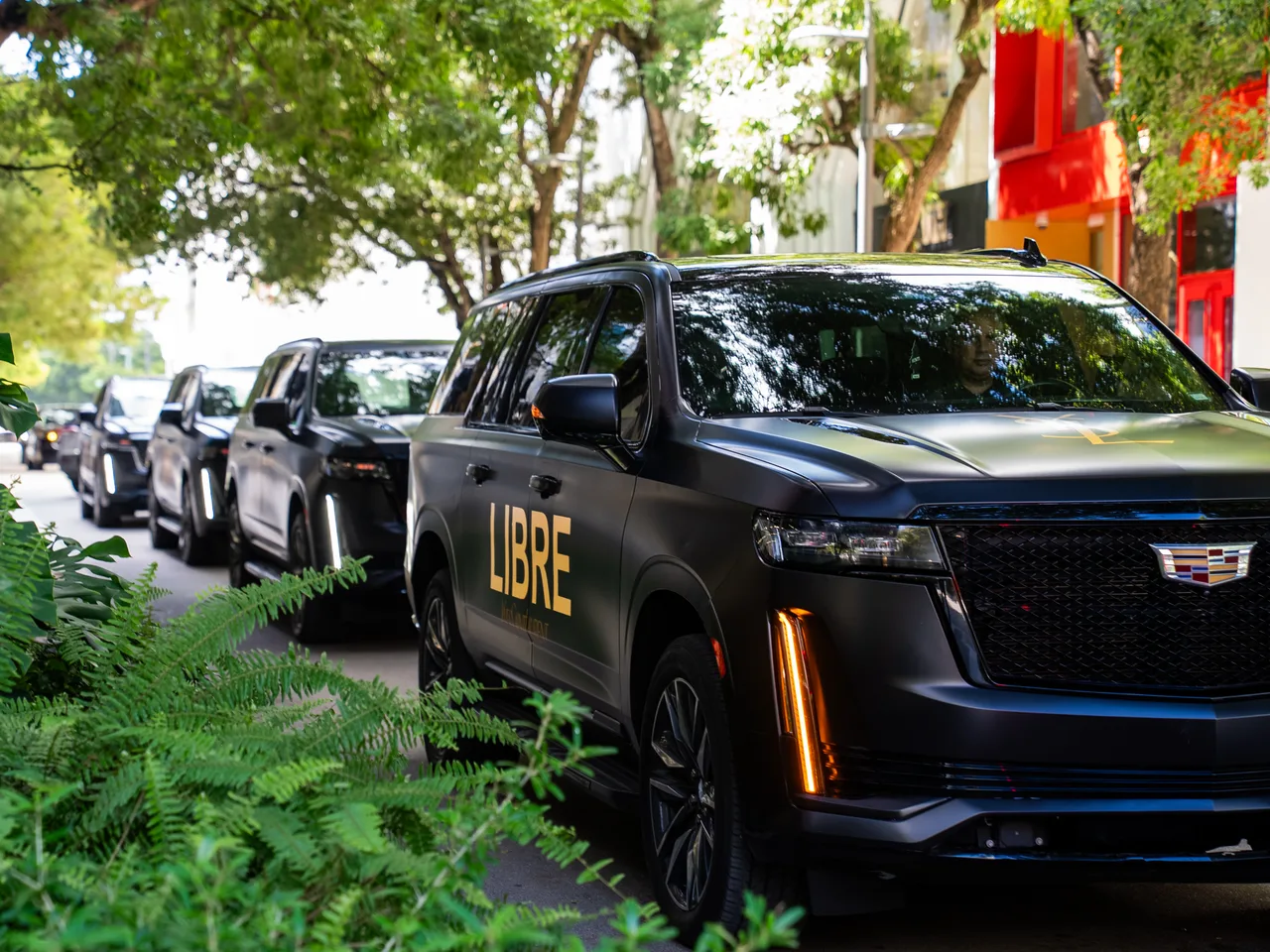 YSL campaign on a vehicle wrap in Miami, 2025