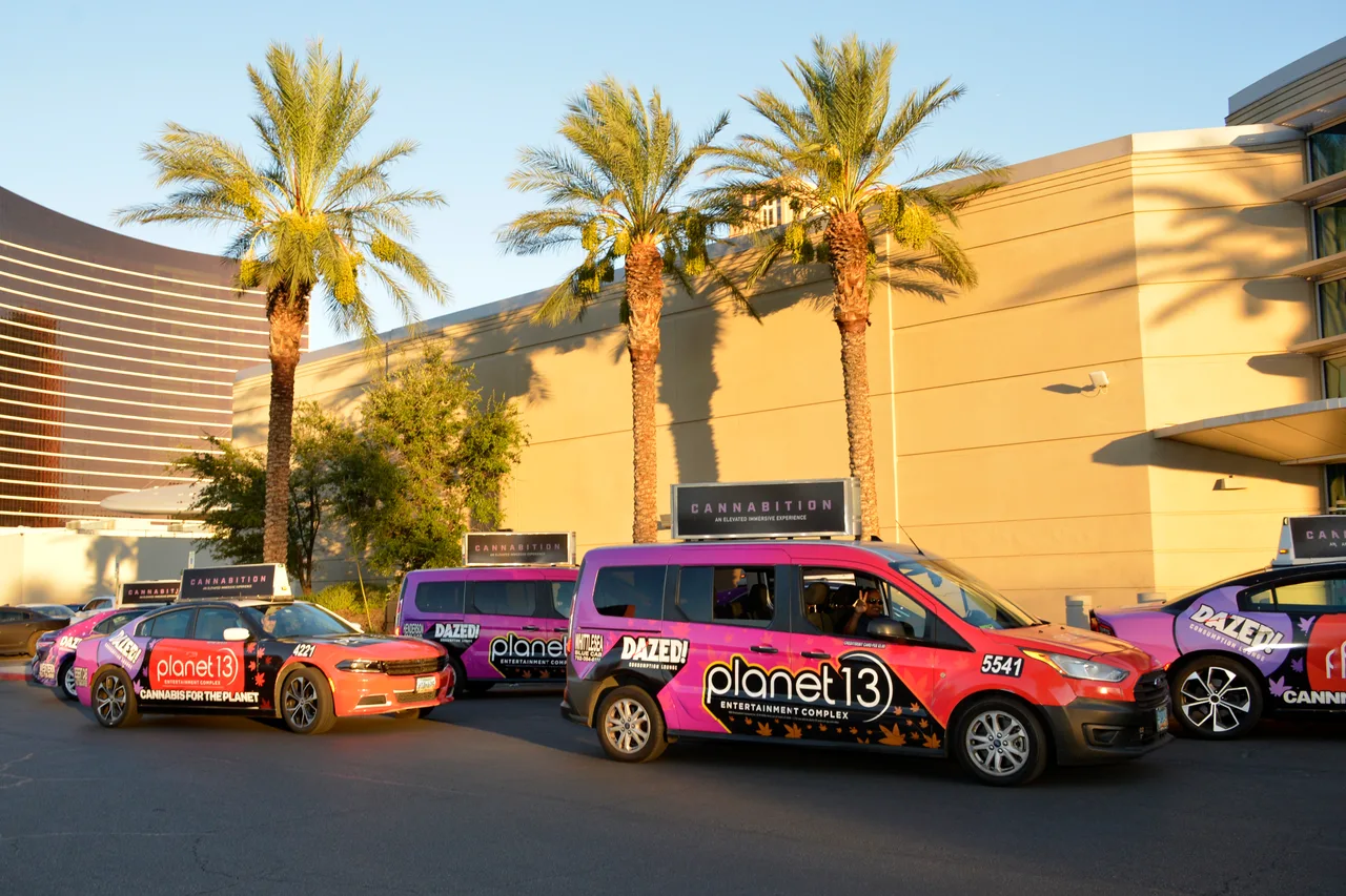 Static print carrying a Planet13 campaign in Las Vegas